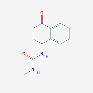 molecular formula C12H14N2O2 B8563012 N-Methyl-N'-(4-oxo-1,2,3,4-tetrahydronaphthalen-1-yl)urea CAS No. 62089-89-8