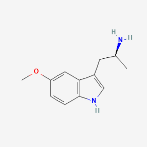 molecular formula C12H16N2O B8563035 1H-Indole-3-ethanamine, 5-methoxy-alpha-methyl-, (alphaS)- CAS No. 86138-19-4