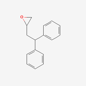 molecular formula C16H16O B8563074 Oxirane, (2,2-diphenylethyl)- CAS No. 54766-52-8