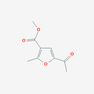 molecular formula C9H10O4 B8563096 Methyl 5-acetyl-2-methylfuran-3-carboxylate 