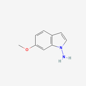 molecular formula C9H10N2O B8563118 n-Amino-6-methoxyindole 