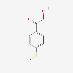 molecular formula C9H10O2S B8563137 2-Hydroxy-1-[4-methylthiophenyl]ethanone CAS No. 197240-28-1