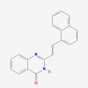 molecular formula C20H14N2O B8563145 2-(2-Naphthalen-1-yl-vinyl)-3H-quinazolin-4-one 
