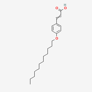 molecular formula C21H32O3 B8563149 3-[4-(Dodecyloxy)phenyl]prop-2-enoic acid CAS No. 71931-24-3