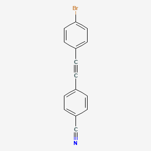 molecular formula C15H8BrN B8563151 4-[(4-Bromophenyl)ethynyl]benzonitrile CAS No. 135529-38-3