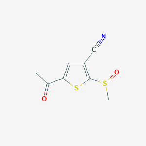 5-Acetyl-2-(methanesulfinyl)thiophene-3-carbonitrile