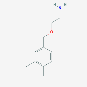 molecular formula C11H17NO B8563194 2-(3,4-Dimethylbenzyloxy)ethylamine 