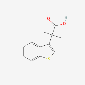 molecular formula C12H12O2S B8563238 2-(Benzo[b]thiophen-3-yl)-2-methylpropanoic acid 