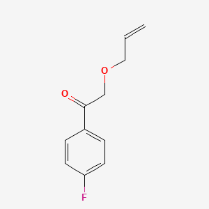 molecular formula C11H11FO2 B8563245 1-(4-Fluorophenyl)-2-(2-propenyloxy)ethanone 