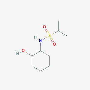 molecular formula C9H19NO3S B8563258 (2-Hydroxycyclohexyl)[(methylethyl)sulfonyl]amine 