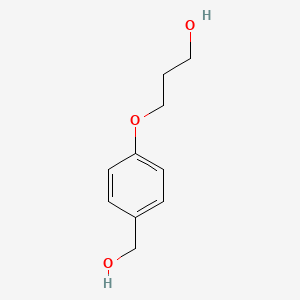 molecular formula C10H14O3 B8563325 Benzenemethanol, 4-(3-hydroxypropoxy)- CAS No. 341035-93-6