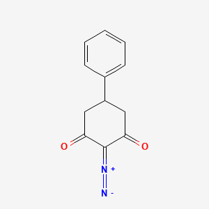 molecular formula C12H10N2O2 B8563351 1,3-Cyclohexanedione, 2-diazo-5-phenyl- CAS No. 68427-48-5