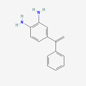 molecular formula C14H14N2 B8563615 4-(1-Phenylethenyl)benzene-1,2-diamine CAS No. 90044-02-3