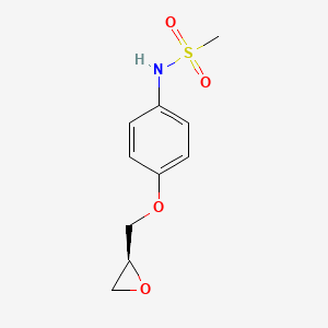 molecular formula C10H13NO4S B8563680 (S)-Glycidyl N-Methylsulfonyl-p-Aminophenyl Ether 