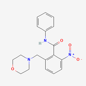 molecular formula C18H19N3O4 B8563703 2-morpholin-4-ylmethyl-6-nitro-N-phenyl-benzamide 