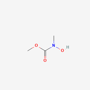 molecular formula C3H7NO3 B8563715 Methyl hydroxy(methyl)carbamate 