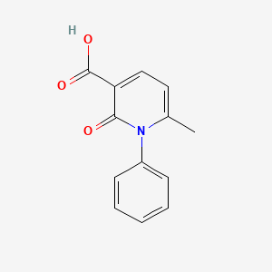 molecular formula C13H11NO3 B8563723 6-Methyl-2-oxo-1-phenyl-1,2-dihydro-pyridine-3-carboxylic acid 