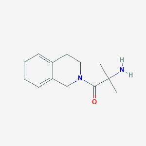 molecular formula C13H18N2O B8563740 2-Amino-1-(3,4-dihydro-1H-isoquinolin-2-yl)-2-methylpropan-1-one 
