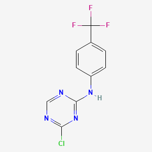 4-chloro-N-(4-(trifluoromethyl)phenyl)-1,3,5-triazin-2-amine