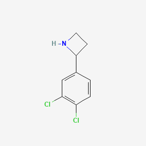 molecular formula C9H9Cl2N B8563765 2-(3,4-Dichlorophenyl)azetidine 