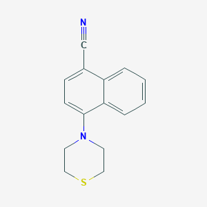 B8563780 4-Thiomorpholin-4-ylnaphthalene-1-carbonitrile CAS No. 664362-60-1