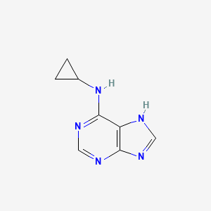 molecular formula C8H9N5 B8563831 6-(Cyclopropylamino)-9H-purine 