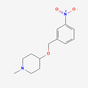 molecular formula C13H18N2O3 B8563877 1-Methyl-4-[(3-nitrophenyl)methoxy]piperidine CAS No. 646528-28-1