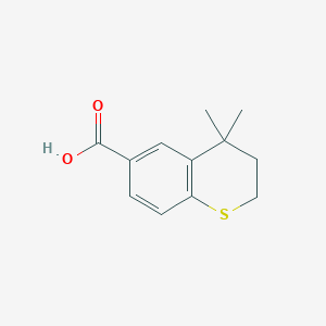 molecular formula C12H14O2S B8563889 4,4-Dimethyl-6-carboxythiochroman 
