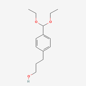 3-[4-(diethoxymethyl)phenyl]propan-1-ol