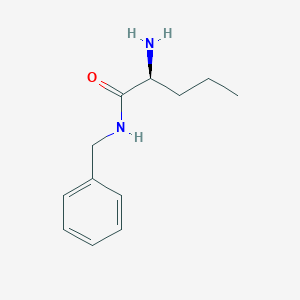 molecular formula C12H18N2O B8563960 L-norvaline N-benzylamide CAS No. 156801-51-3