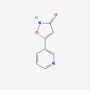 molecular formula C8H6N2O2 B8563989 5-(Pyridin-3-yl)isoxazol-3(2H)-one 