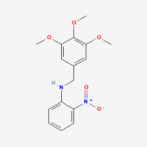 molecular formula C16H18N2O5 B8563993 2-nitro-N-[(3,4,5-trimethoxyphenyl)methyl]aniline 