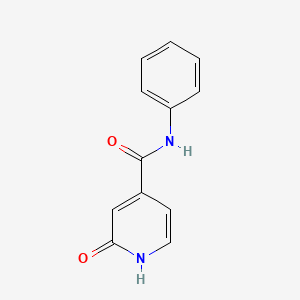 molecular formula C12H10N2O2 B8564019 2-Hydroxy-N-phenylisonicotinamide 