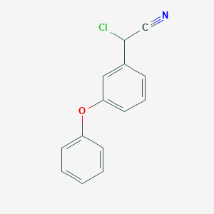 molecular formula C14H10ClNO B8564031 alpha-Cyano-3-phenoxybenzyl chloride 