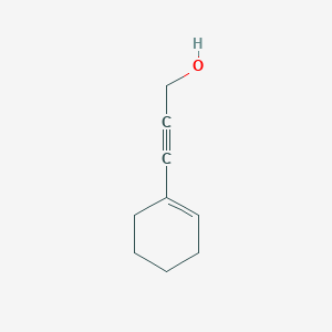 molecular formula C9H12O B8564050 3-(Cyclohex-1-en-1-yl)prop-2-yn-1-ol CAS No. 71313-45-6