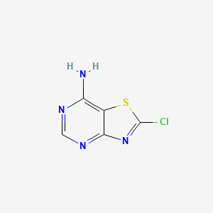 molecular formula C5H3ClN4S B8564052 7-Amino-2-chlorothiazolo[4,5-d]pyrimidine 