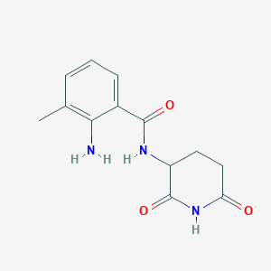 molecular formula C13H15N3O3 B8564059 2-amino-N-(2,6-dioxo-piperidin-3-yl)-3-methyl-benzamide 
