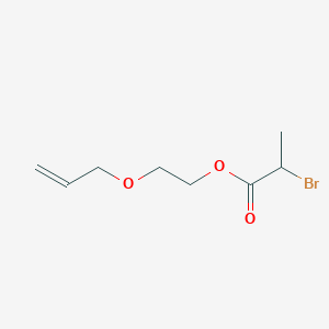 molecular formula C8H13BrO3 B8564066 2-[(Prop-2-en-1-yl)oxy]ethyl 2-bromopropanoate CAS No. 194424-65-2