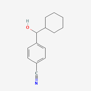 molecular formula C14H17NO B8564087 4-(Cyclohexyl-hydroxy-methyl)-benzonitrile CAS No. 259672-48-5