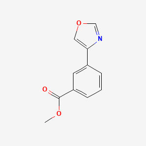 molecular formula C11H9NO3 B8564089 3-Oxazol-4-yl-benzoic acid methyl ester 