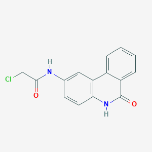 molecular formula C15H11ClN2O2 B8564090 N-(6-oxo-5,6-dihydro-phenanthridin-2-yl)-chloroacetamide CAS No. 344458-29-3