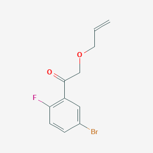 molecular formula C11H10BrFO2 B8564092 2-(Allyloxy)-1-(5-bromo-2-fluorophenyl)ethanone 