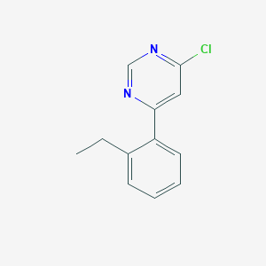 molecular formula C12H11ClN2 B8564100 4-Chloro-6-(2-ethylphenyl)-pyrimidine 