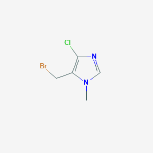 molecular formula C5H6BrClN2 B8564113 5-(bromomethyl)-4-chloro-1-methyl-1H-imidazole 