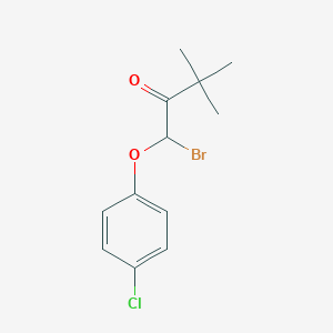 B8564172 1-Bromo-1-(4-chlorophenoxy)-3,3-dimethylbutan-2-one CAS No. 38083-18-0