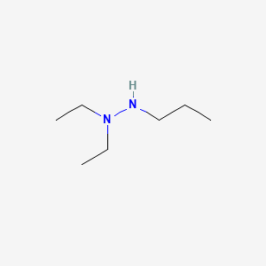 molecular formula C7H18N2 B8564182 1,1-Diethyl-2-propylhydrazine CAS No. 67398-38-3