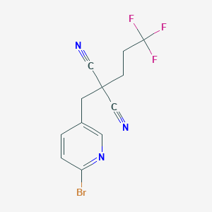 [(6-Bromopyridin-3-yl)methyl](3,3,3-trifluoropropyl)propanedinitrile