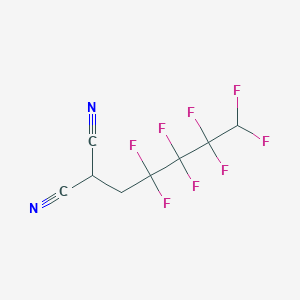 molecular formula C8H4F8N2 B8564252 (2,2,3,3,4,4,5,5-Octafluoropentyl)propanedinitrile CAS No. 771561-37-6