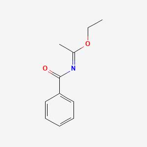 molecular formula C11H13NO2 B8564282 Ethyl (1E)-N-benzoylethanimidate CAS No. 87277-54-1