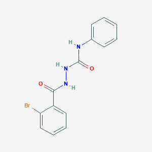 molecular formula C14H12BrN3O2 B8564306 1-(2-Bromobenzoyl)-4-phenylsemicarbazide 